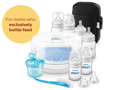 Bottle Feeding Essentials: Bottles, Steam Sterilizer Philps Avent