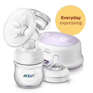 Comfort electric breast pump and nipples Philips Avent