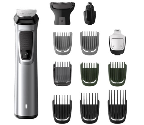 a shaver with accessories